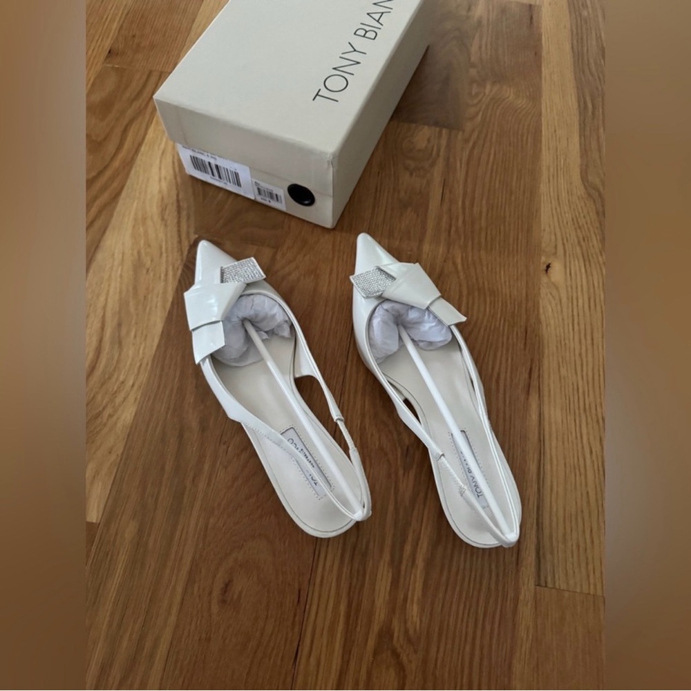 Tony Branco Elijah Rhinestone Flats. Size 8. NIB - Picture 6 of 7